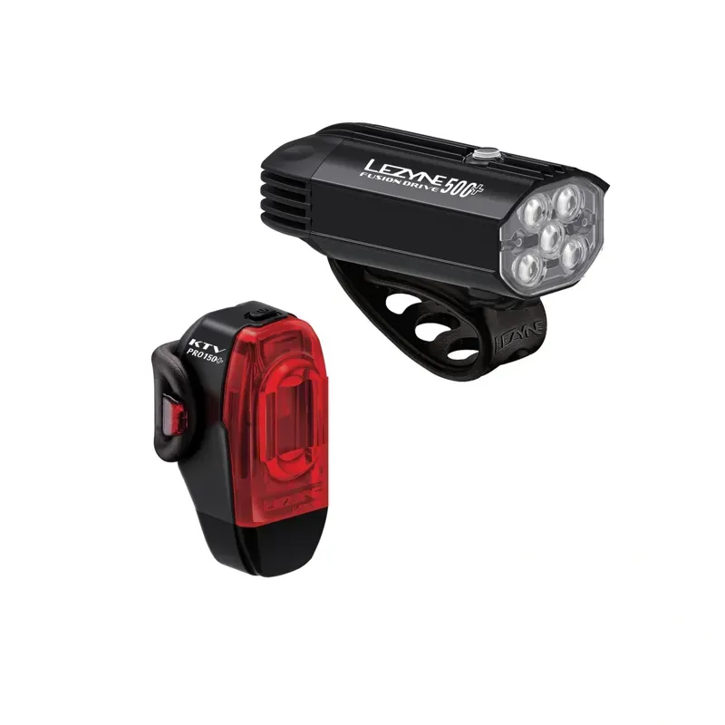 Lezyne Fusion Drive Pro 500+ / KTV Drive Pro+ Light Set in Black