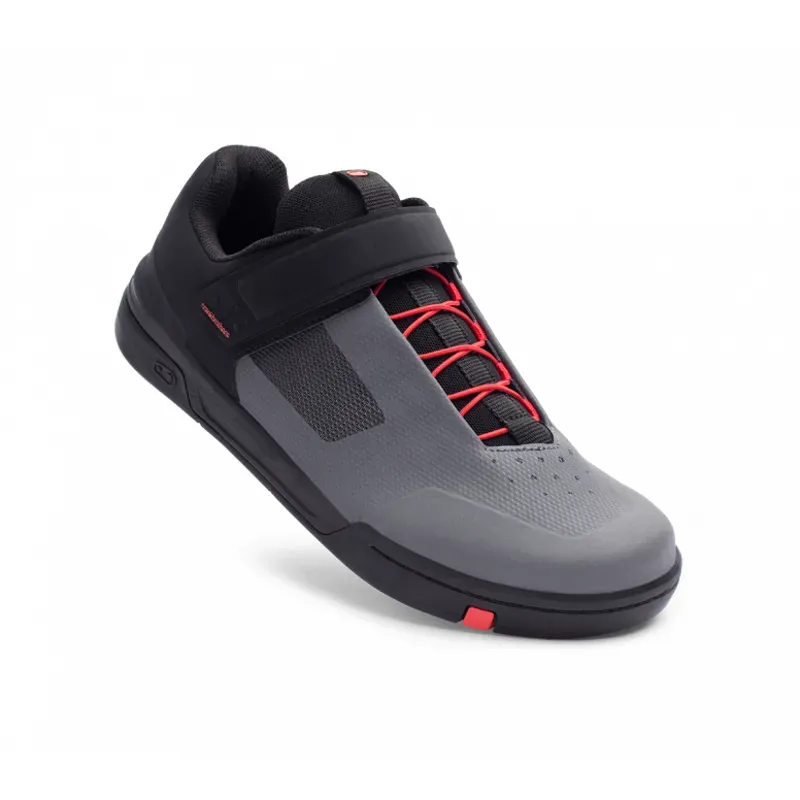 Crank Brothers Stamp Speed Lace MTB Shoes in Grey/Black/Red