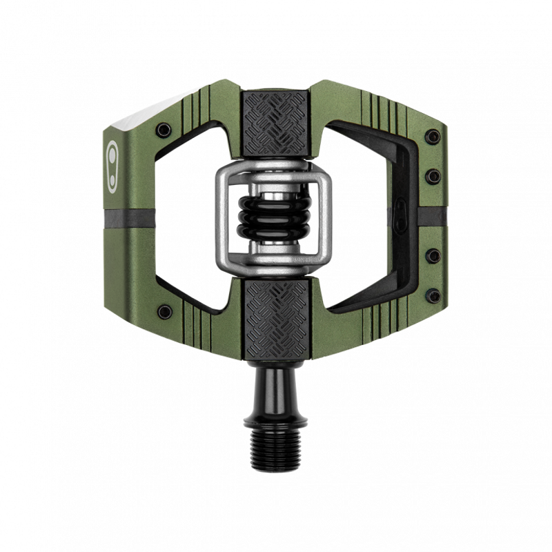 Crank Brothers Mallet E LS Pedal in Camo Green