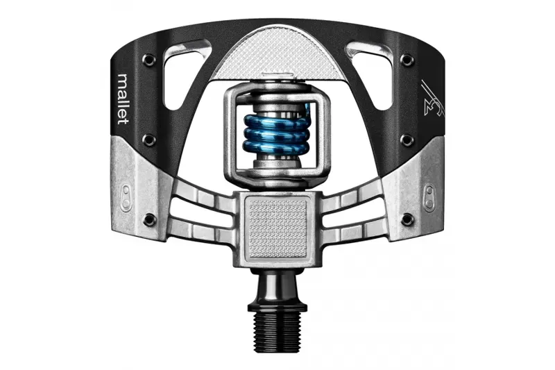 Crank Brothers Mallet 3 Pedals in Raw/Black/Blue