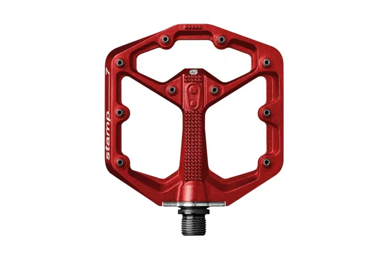 Crank Brothers Stamp 7 Flat Pedals in Red
