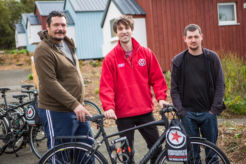 Edinburgh Bicycle Coop provides bikes for Social Bite village residents