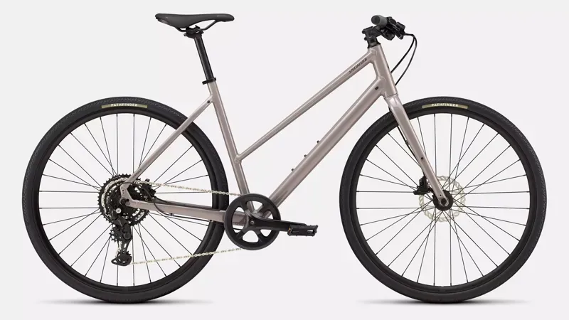 Specialized Sirrus X 2.0 2026 Step-Through Hybrid Bike in Desert Metallic