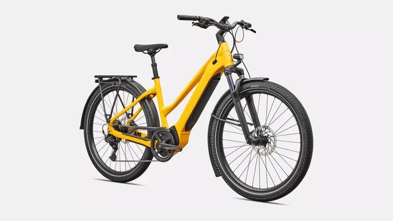 Specialized Turbo Vado 4.0 Step-Through Electric Hybrid Bike in California Sunshine-1