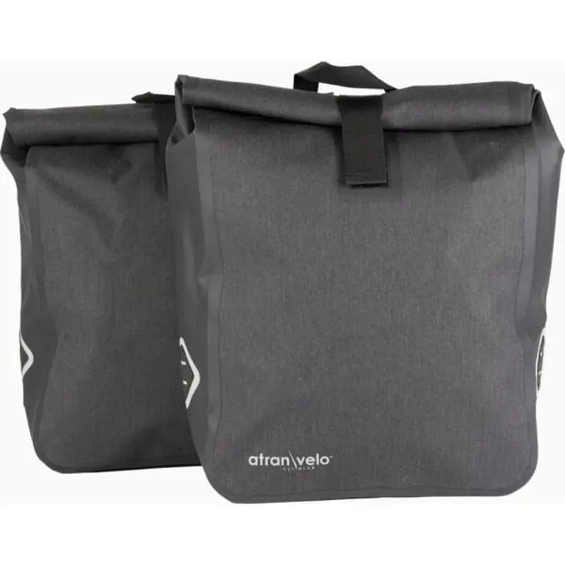AVS Travel Waterproof Side Panniers Pair Black 50 litres