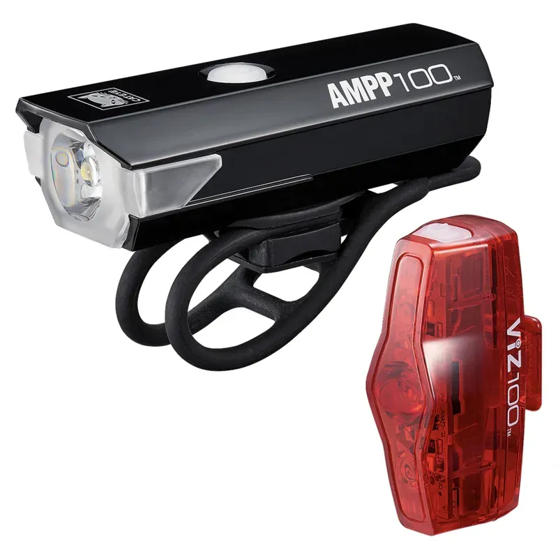Cateye Ampp 100/Viz 100 Light Set
