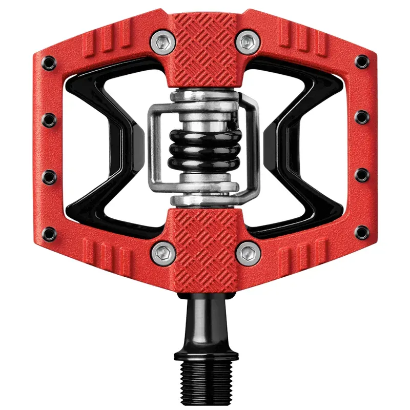 Crank Brothers Double Shot 3 Pedals in Red and Black-1