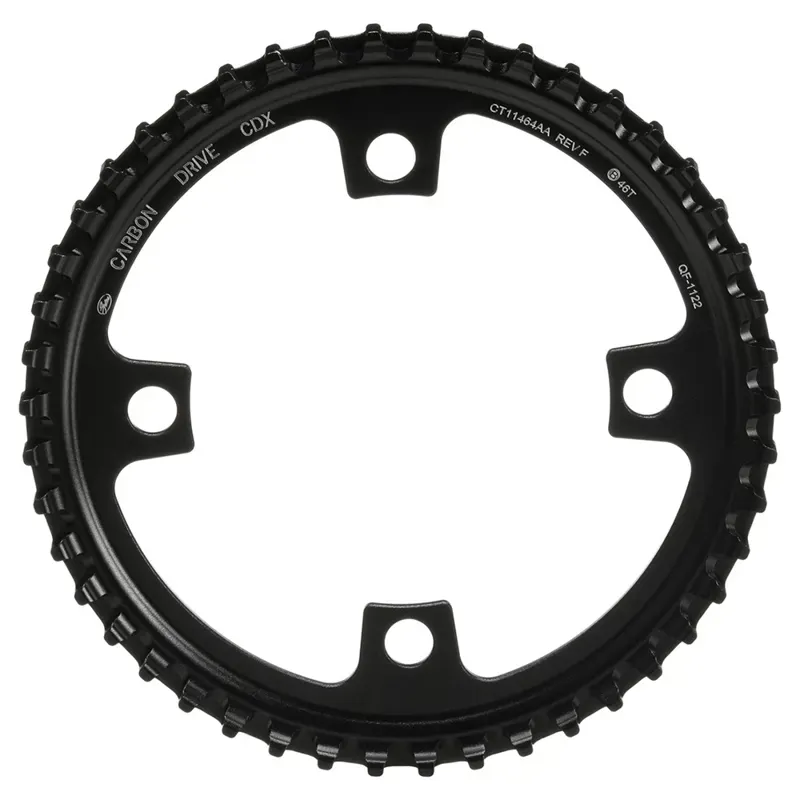 Gates Carbon Drive CDX Front Sprocket - 4-Bolt 104BCD Black-2