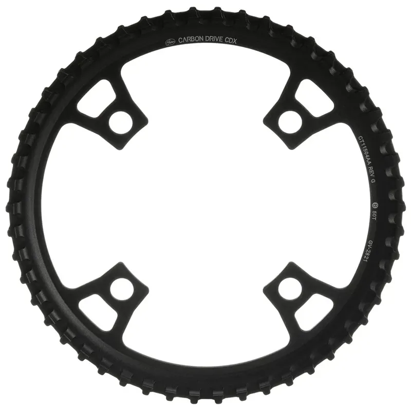 Gates Carbon Drive CDX Front Sprocket - 4-Bolt 104BCD Black-3
