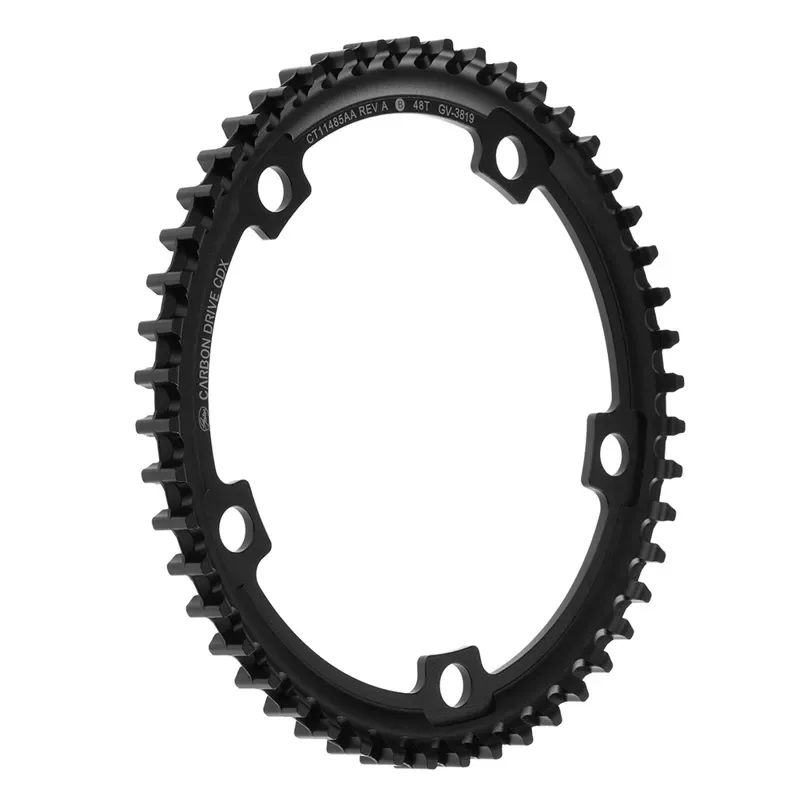 Gates Carbon Drive CDX Front Sprocket - 5-Bolt 130BCD Black-1