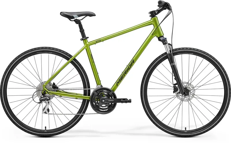 Merida Crossway 20D Hybrid Bike in Green Large