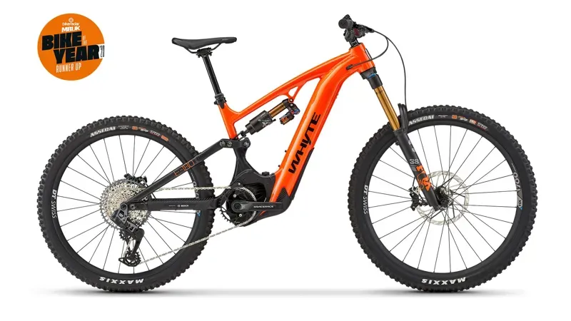Whyte E-180 RSX V5 2025 Electric Mountain Bike in Orange/Black