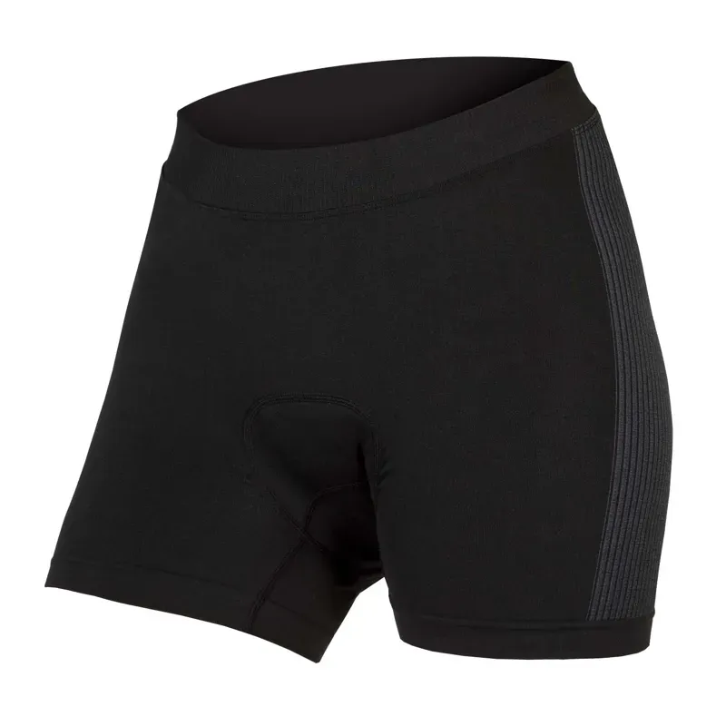 Endura Engineered Padded Womens Boxer Shorts in Black