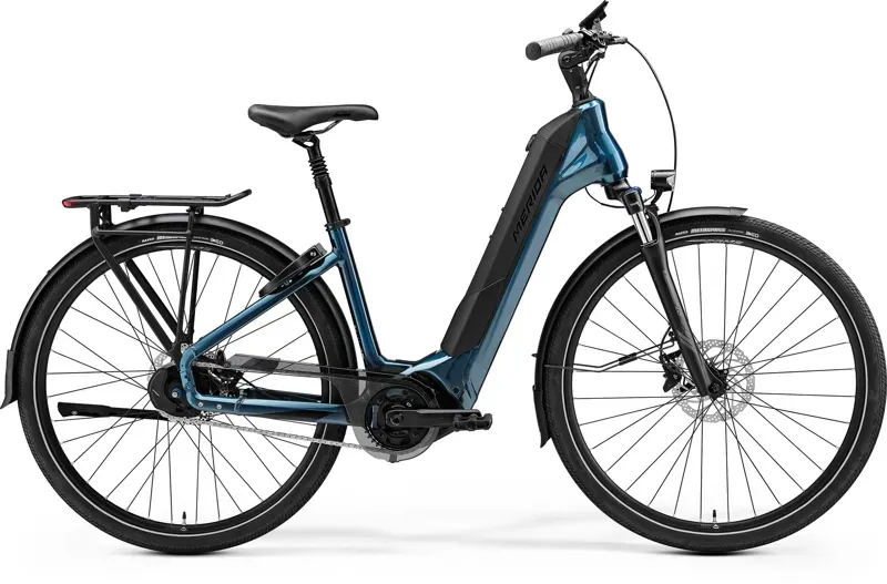 Merida eSpresso City 775 EQ Electric Hybrid Bike in Teal/Black