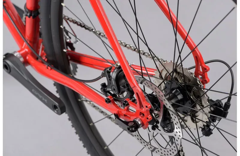 Genesis Croix De Fer 20 2023 Steel Gravel Bike in Red-9