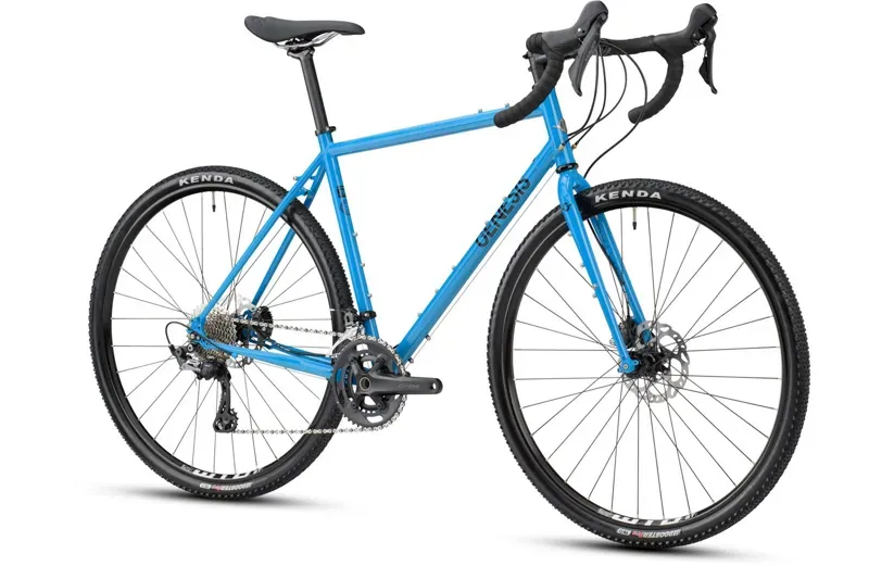 Genesis Croix De Fer 40 2023 Gravel Bike in Blue-1