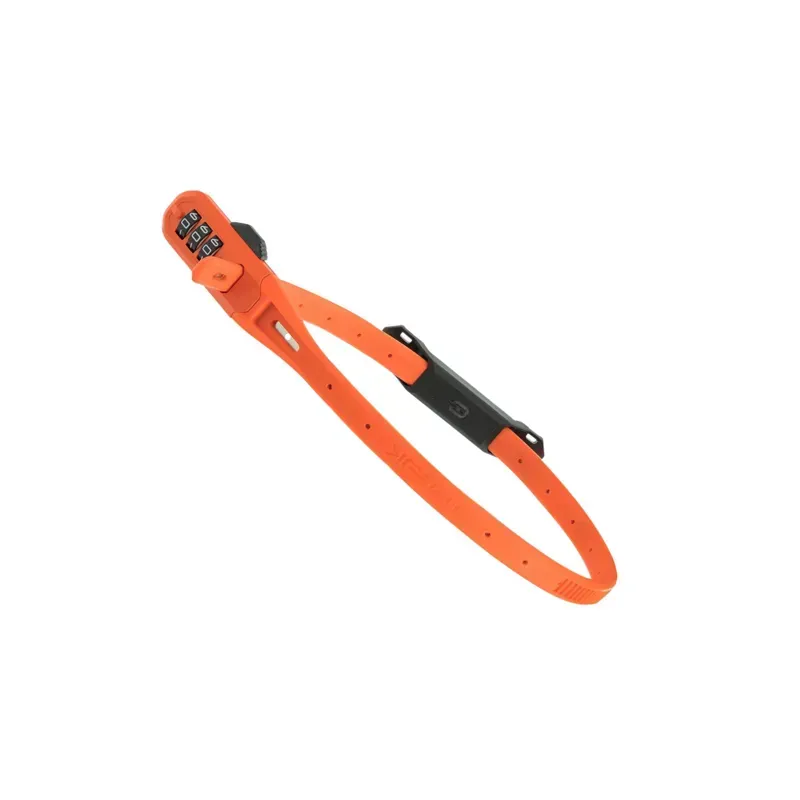 Hiplok Zlok Combo Security Tie w/ Bracket in Orange