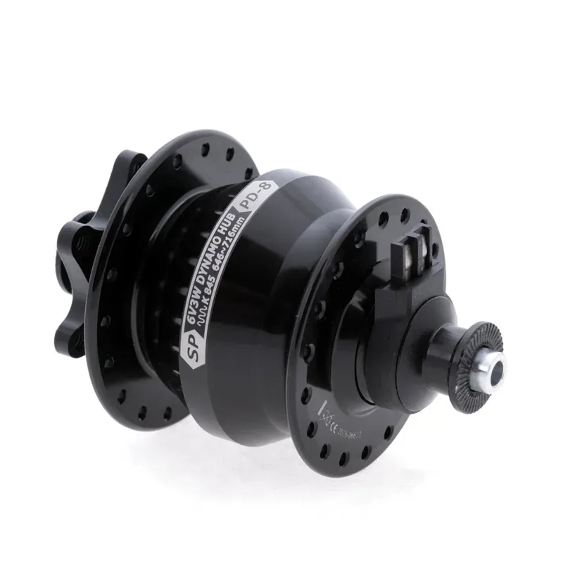 SP Dynamo PD8 - PL8 100mm Disc Brake Dyno Hub Black 36h front