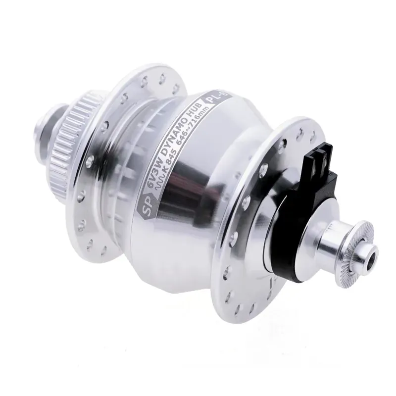 SP Dynamo PD8 - PL8 100mm Disc Brake Dyno Hub Silver 32h front