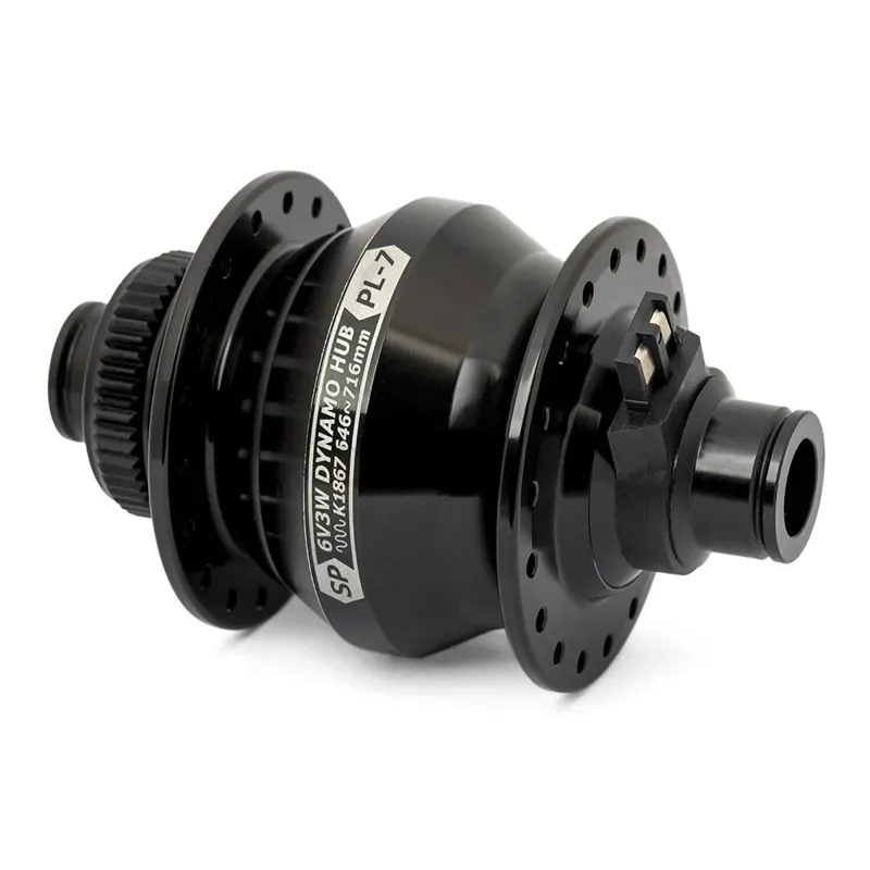 SP Dynamo PL-7 12mm Dynamo Hub Black-8