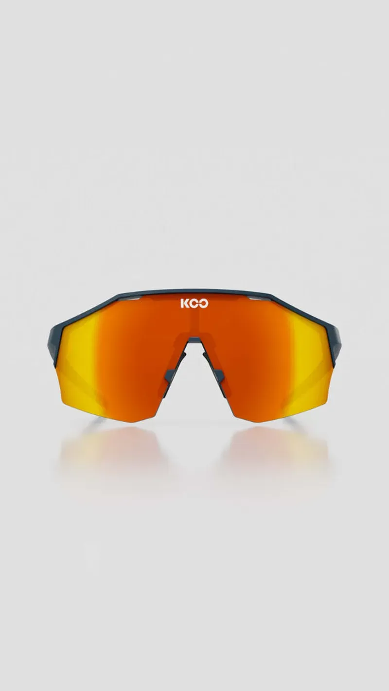 Koo Alibi Sunglasses in Dark Blue Matt/Red Photochromic Mirror-1