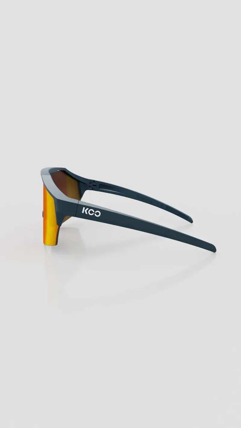 Koo Alibi Sunglasses in Dark Blue Matt/Red Photochromic Mirror-2