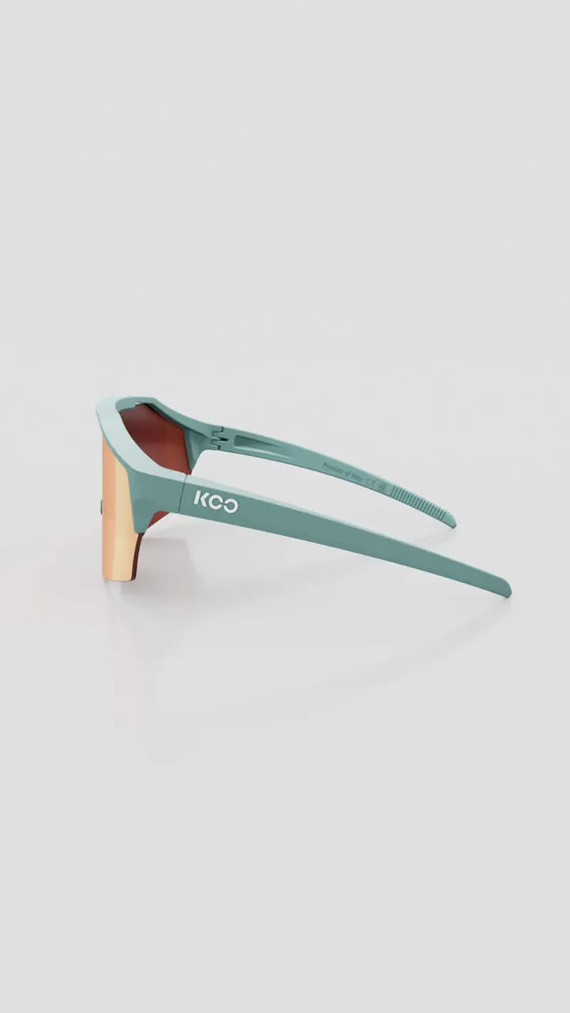 Koo Alibi Sunglasses in Harbour Blue Matt/Copper Mirror-2