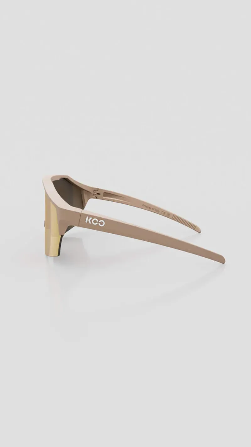 Koo Alibi Sunglasses In Sand Matt/Gold Mirror-2
