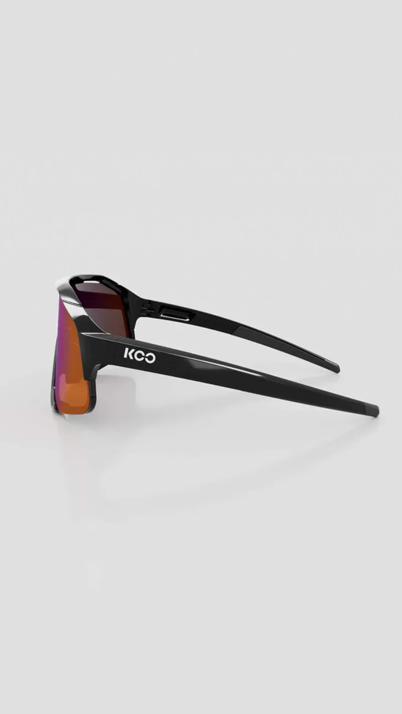 Koo Demos Sunglasses in Black/Photochromic Fuchsia Mirror-2