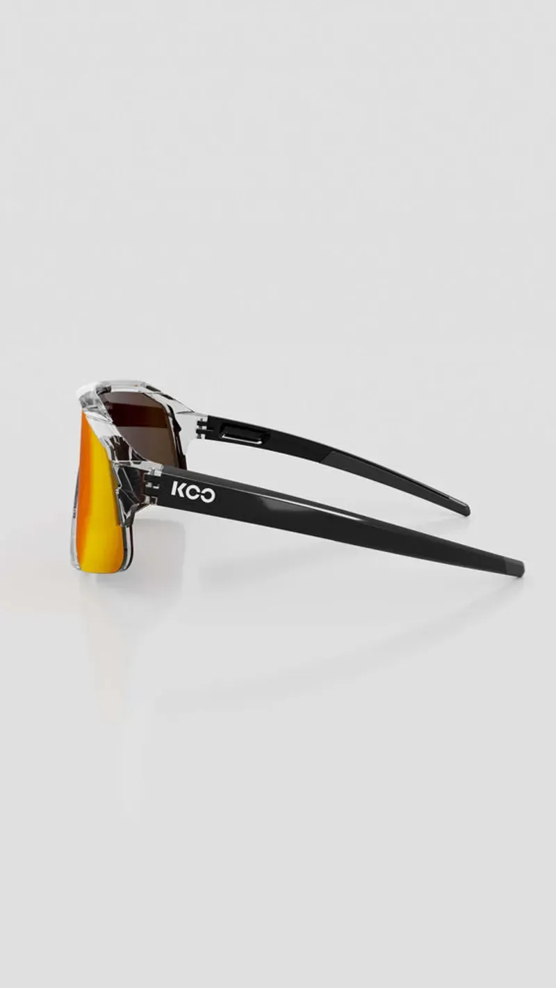 Koo Demos Sunglasses in Glass/Red Mirror-2