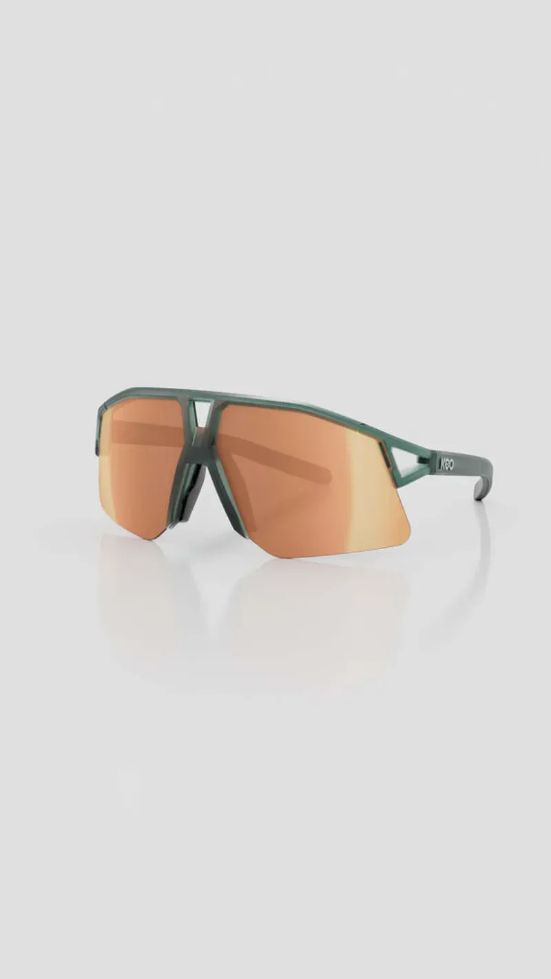 Koo Hype Sunglasses in Green Glass Matt/Copper Mirror