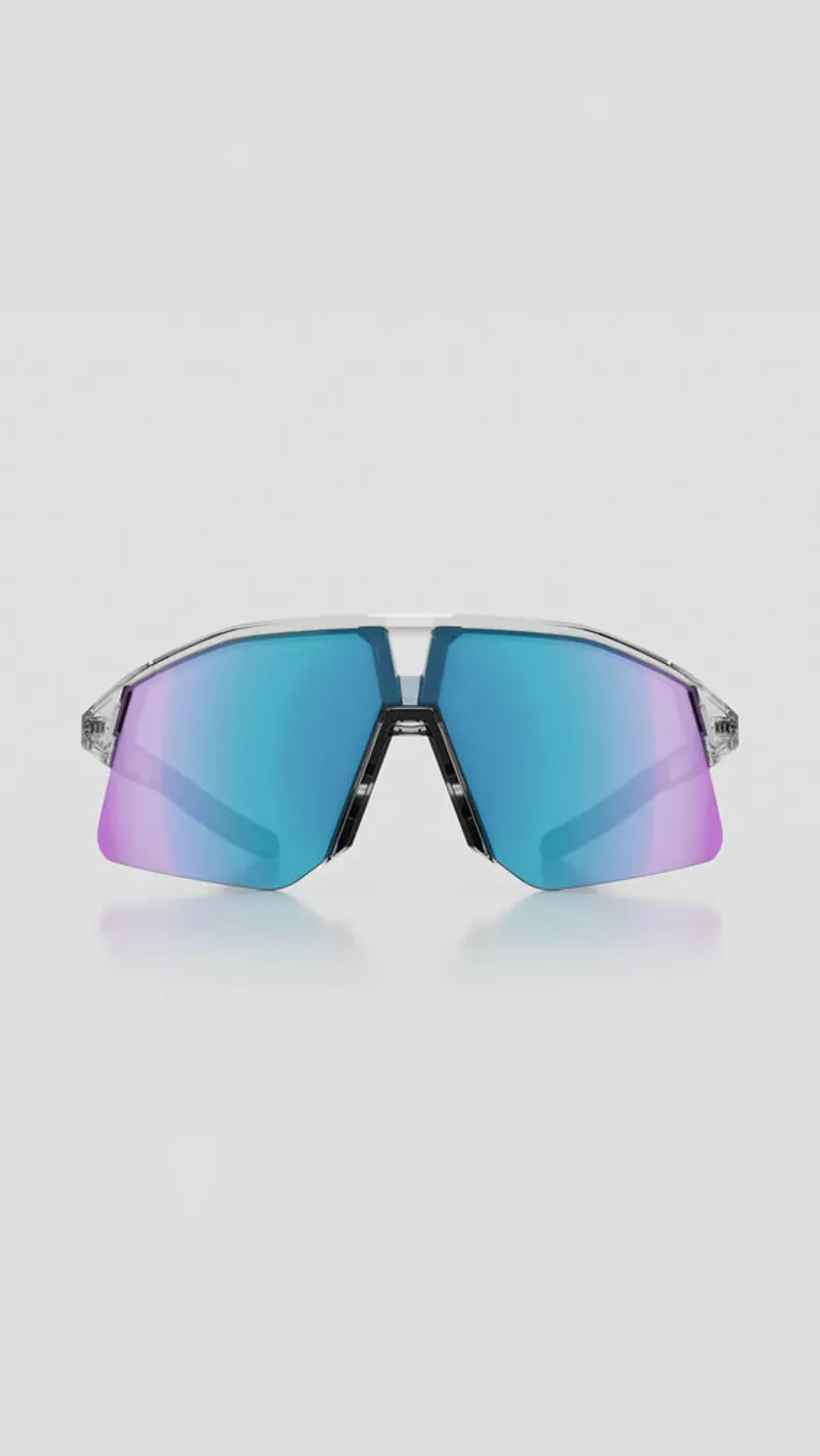 Koo Hype Sunglasses in Crystal/Turquoise Mirror-1