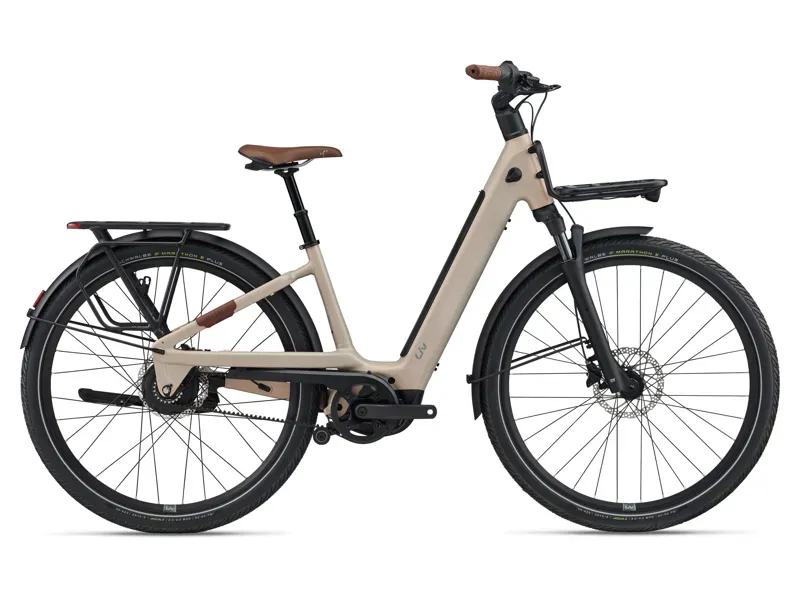 Liv Allure E+ 1 Electric Hybrid Bike in Sunset Ivory