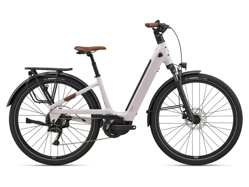 Liv Allure E+ 2 Electric Hybrid Bike in Misty Lilac