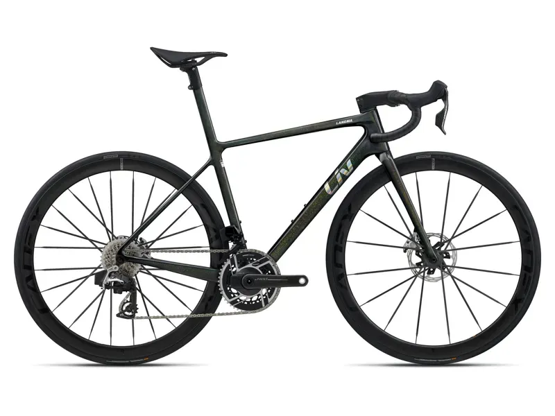 Liv Langma Advanced SL 0 Road Bike in Raw Carbon/Rainbow Black/Iris