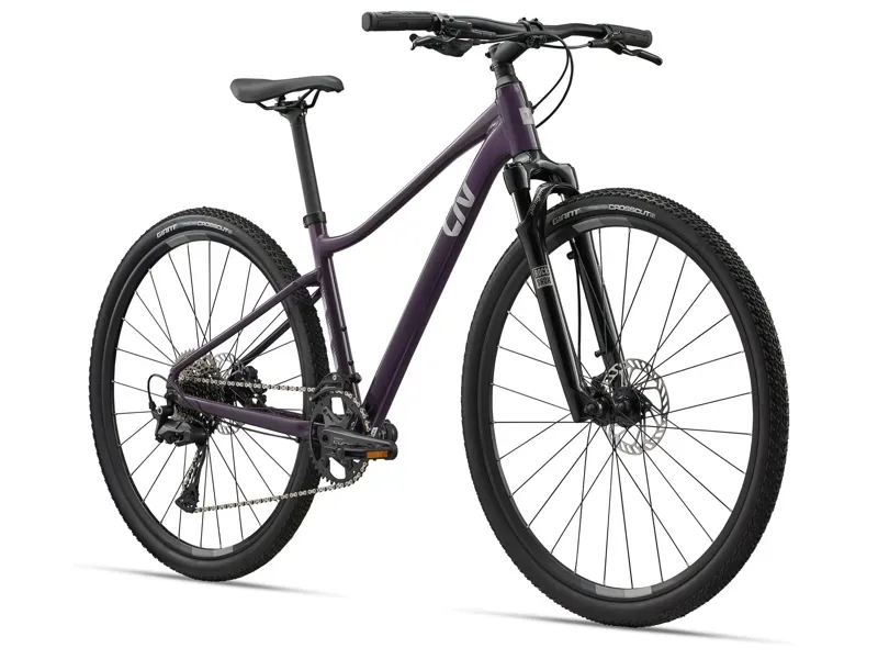 Liv Rove 1 Hybrid Bike in Tyrian Purple-1
