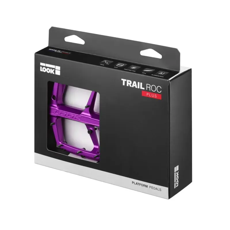 Look Trail Roc Plus Flat Pedals in Purple-3