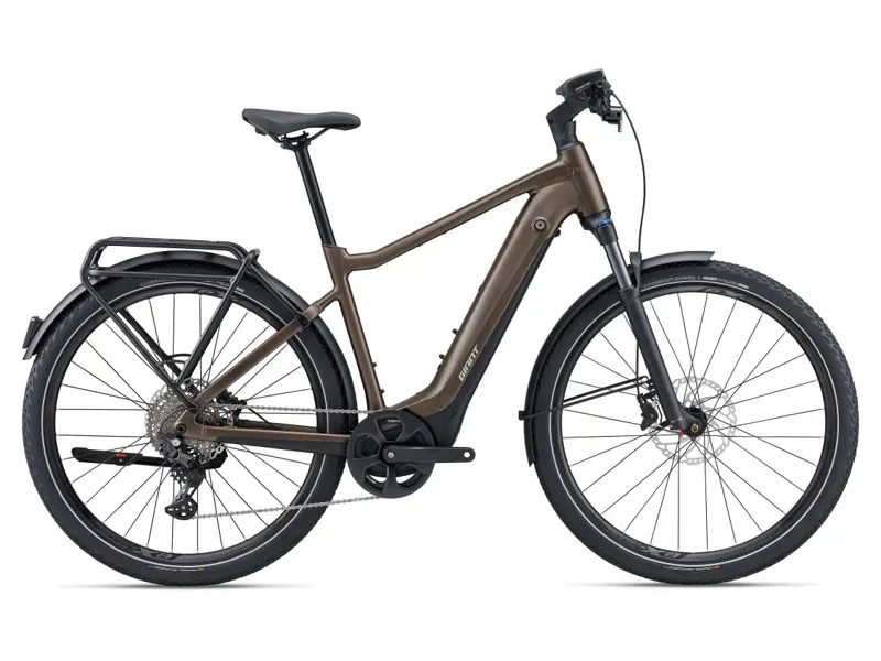 Giant Explore E+ 1 Pro GTS 800Wh Electric Hybrid Bike In Truffle