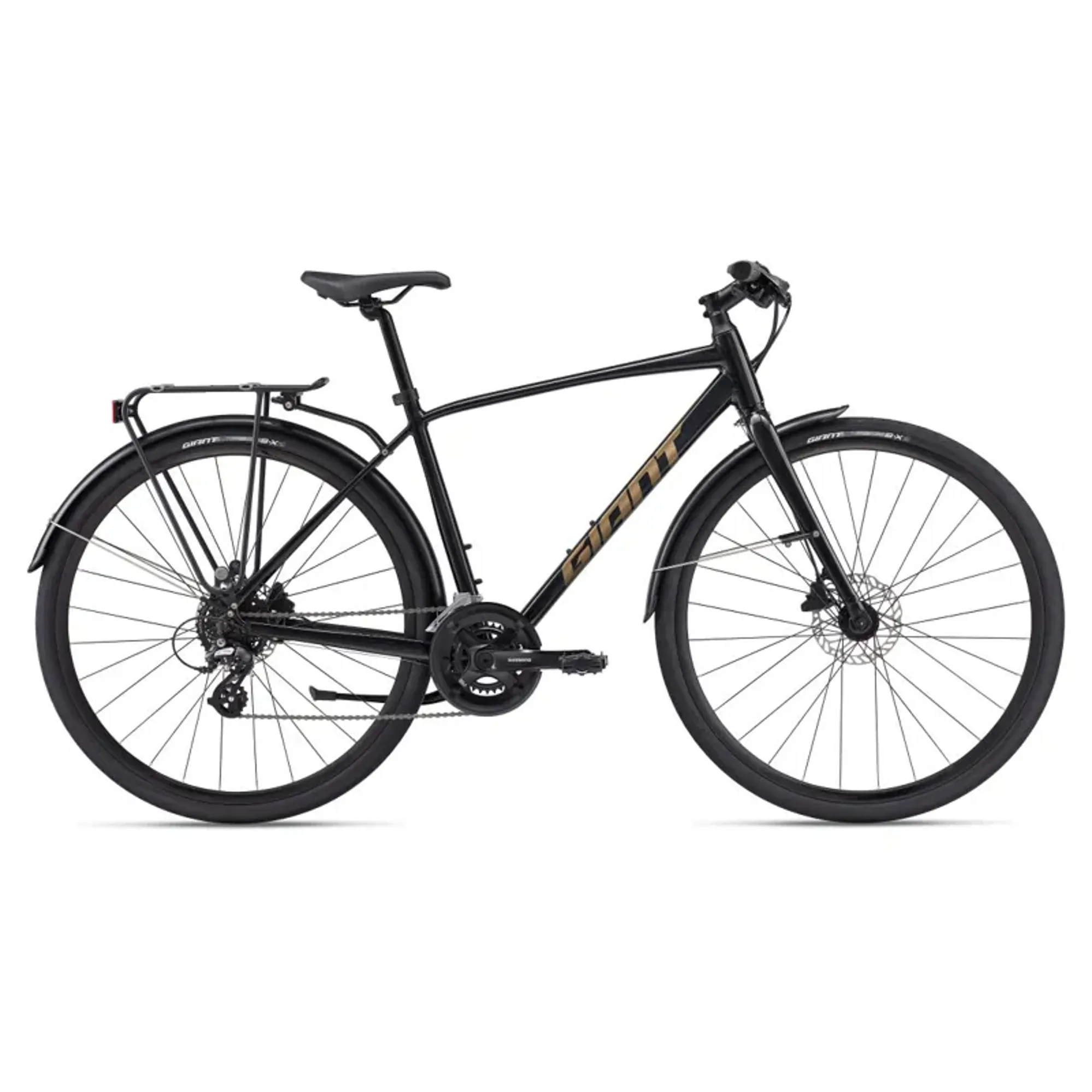Giant Escape City Disc 2 Hybrid Bike In Gloss Panther - Sale Giant Escape City Disc 2 Hybrid Bike In Gloss Panther - Sale