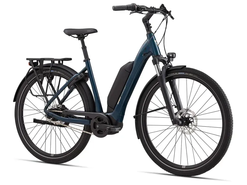 Giant Expression E+ 1 600Wh Electric Hybrid Bike In Gloss Cosmos Navy-1
