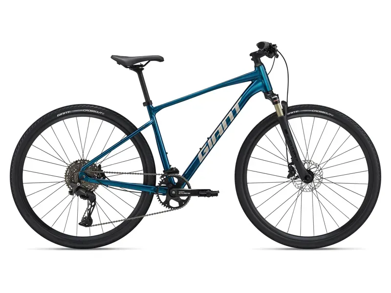 giant option hybrid bicycle 2025 Escape Disc 4 Bike rolling 700c wheels Adult Hybrid Bikes | Terrapin