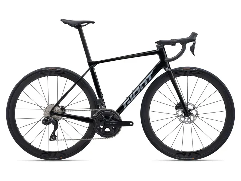 Giant TCR Advanced Pro 1-Di2 Road Bike In Gloss Carbon/Polished Foil