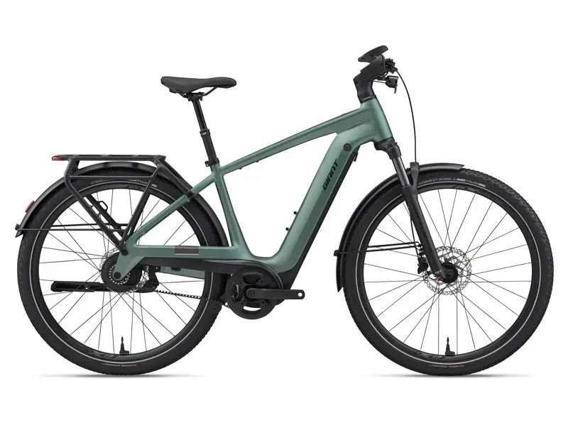 Giant Explore E+ 2 Electric Hybrid Bike in Alpine Green