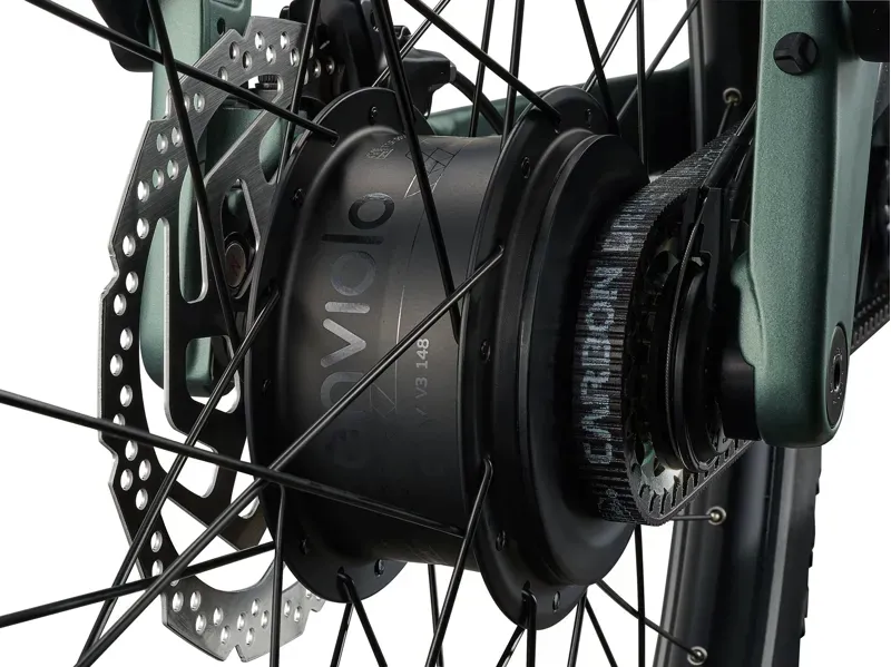 Giant Explore E+ 2 Low Step Electric Hybrid Bike in Alpine Green-1