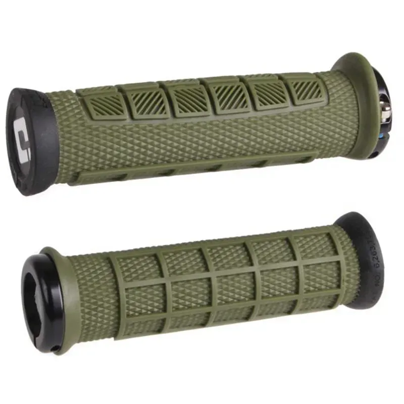 Odi Elite Pro 130mm Mountain Bike Lock On Grips in Green