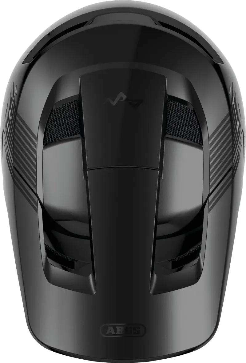 ABUS HiDrop MTB Full Face Helmet in Shiny Black-3