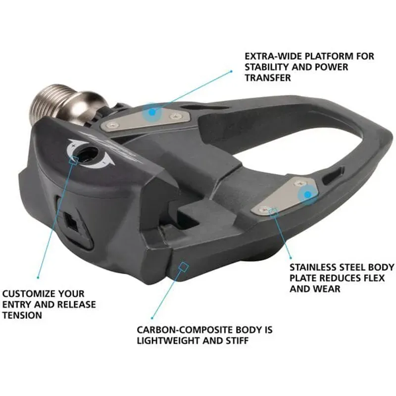 Shimano PD-R7000 105 SPD-SL Road Pedals in Black-1