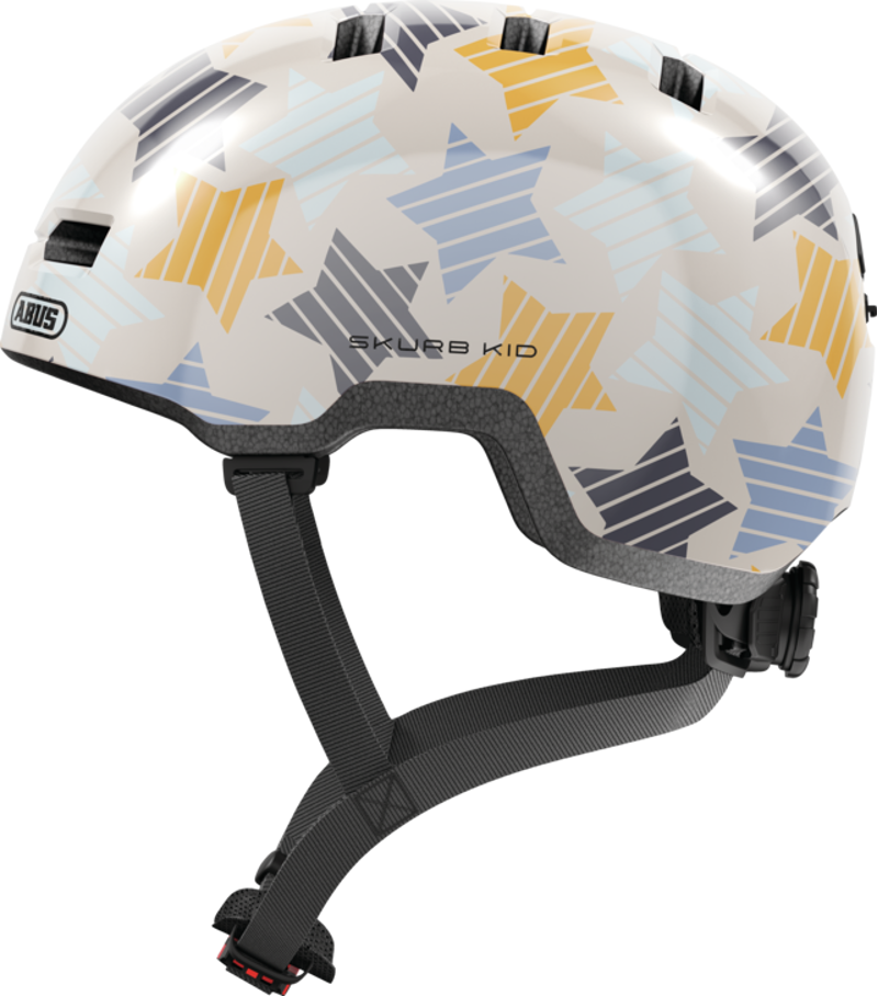 Abus Skurb Kids Helmet in Grey Stars