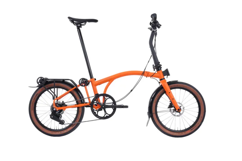 Brompton G Line 8 Speed 2026 Folding Bike W/ Rack in Adventure Orange