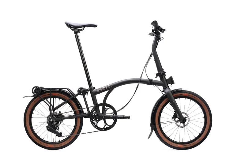 Brompton G Line 8 Speed 2026 Folding Bike W/ Rack in Space Black